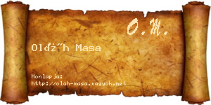 Oláh Masa névjegykártya